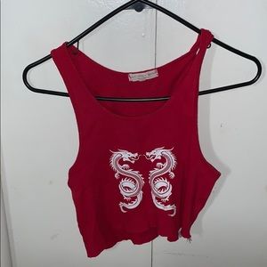 truly madly deeply/urban outfitters cropped shirt